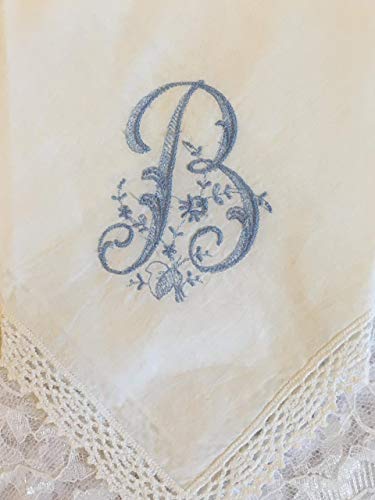 Generic Monogramed, Embroidered Handkerchief thumb #2
