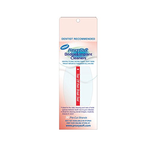 Thornton Proxysoft Bridge & Implant - 3 confezioni di Filo interdentale, 30 pezzi (3 x 30 pezzi)