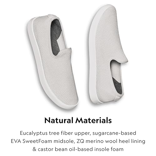 Allbirds Women’s Tree Lounger, Everyday Slip-On Sneakers, Machine Washable Shoe Made with Natural Materials - Kaikoura White (White Sole) - 10 Medium