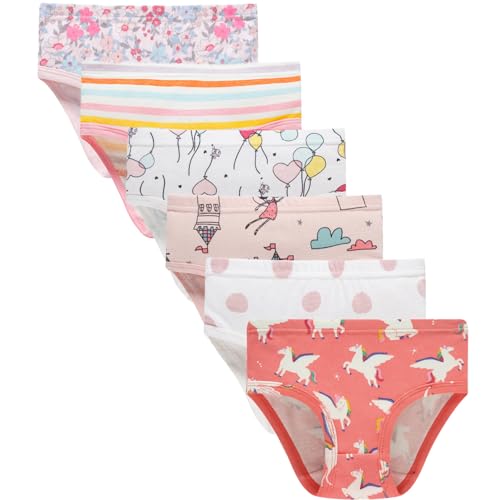 Sladatona Little Girls Soft Cotton Underwear Bring Cool Comfort Experience Panty 6-7years