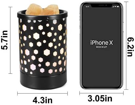 Miniatura 5 de NOTOC Calentador de cera de metal para derretimiento, quemador de cera eléctrico, calentador de fragancia para el hogar, oficina, dormitorio, sala