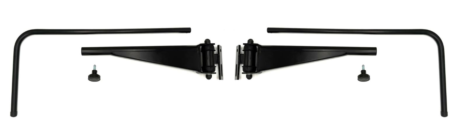 2 soportes de espejo con acoplamiento para tractores Massey Ferguon OE 4285291M91, longitud 530 – 780 mm, diámetro 17 mm, soporte de metal izquierdo y derecho