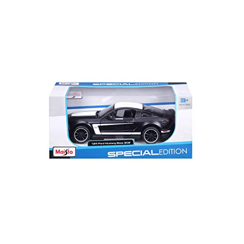 Ford Mustang Maisto 1:24 Die-Cast Negro Mate miniatura 7