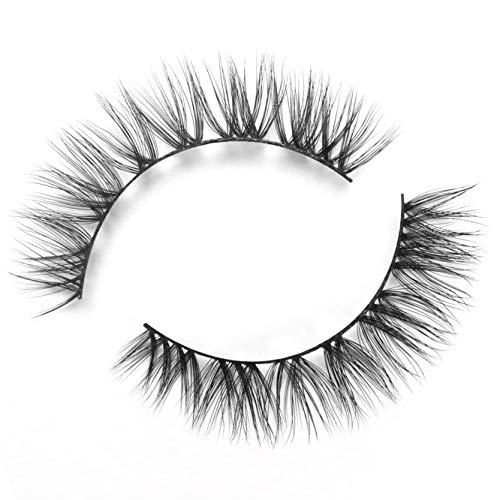 BEPHOLAN 3 Pairs False Eyelashes Synthetic Fiber Material| 3D Mink Lashes| Cat Eyes Look| Reusable| 100% Handmade & Cruelty-Free| XMZ23 (1 Pair, XMZ87)