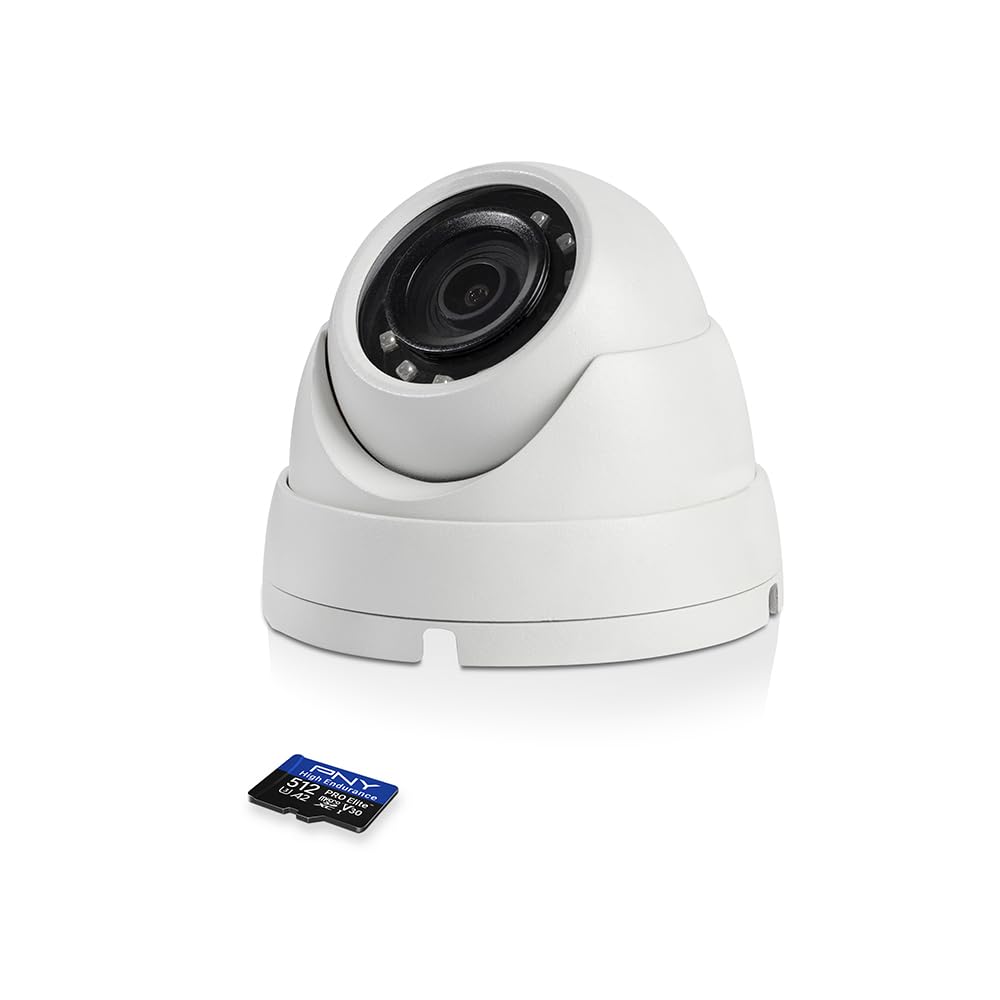 PNY 512GB Scheda microSDXC PRO Elite™ High Endurance C10 U3 V30 A2 – Velocità di lettura/scrittura fino a 100/90MB/s, 4K UHD, Full HD, UHS-I, sorveglianza, sicurezza, dash cam