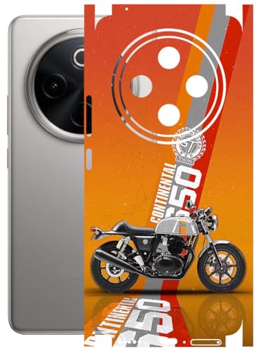 Image of AtOdds - Full Body Back Screen Guard Protector Film - Lamination Wrap Skin Sticker Compatible with VIVO T4 (5G) | Scratchproof Matte Finish (Bullet)