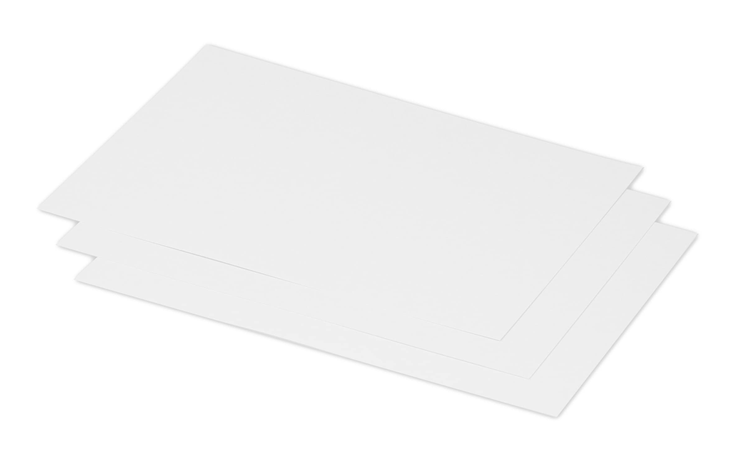 Clairefontaine 1616C Pack of 25 Plain Cards Format 15.8x22.2cm, 210gsm, White, Invitation and Correspondence Cards