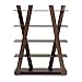 Baxton Studio Michio 5-Shelf 61-inch H Display Shelf, Walnut