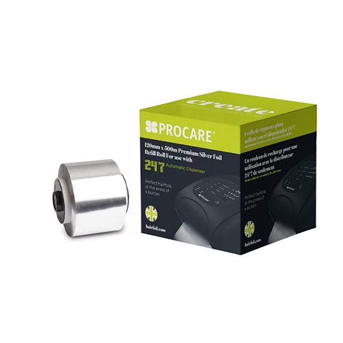 Geakv Silver Foil Roll 12Cm X 500M, Foil, 4.72 Inches By 1640.42 Feet, Food Wrap