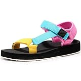Dodow Sport Sandals for Mens Womens Open Toe Water Sandals Beach Vacation Casual Shoes Mixcolour6