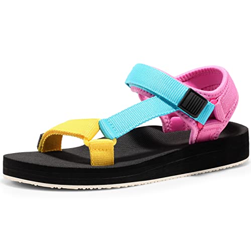 Dodow Sport Sandals For Mens Womens Open Toe Water Sandals Beach Vacation Casual Shoes Mixcolour6 #TOP4