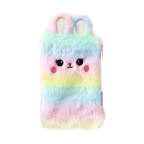 Tcn Kawaii Peluche Lapin Lapin Sac À Crayons, Pochette De Maquillage Stylo, Rangement Porte-Monnaie Cover