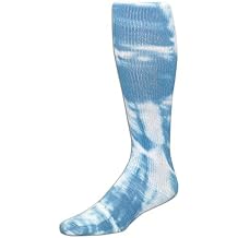 Tie Dyed Revolution Athletic Socks Small, Light Blue