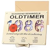 Hopton Holz Geldgeschenke Geburtstag 40, Witzige Geburtstagskarte Geldgeschenke Verpackung mit Umschlag, Geld Geschenk zum 40 Geburtstag Mann Frau- Schonend Behandeln 1986 Oldtimer