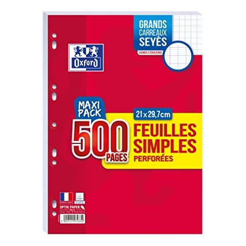 Oxford Feuilles A4 Grands Carreaux Cover