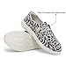 Hey Dude Women's Wendy Woven Cheetah Grey Size 9 | Women’s Shoes | Women’s Lace Up Loafers | Comfortable & Light-Weight