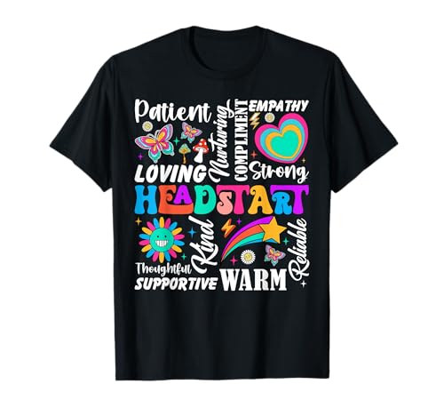 Groovy Loving Strong Headstart Head Start 1st Day Of School T-Shirt