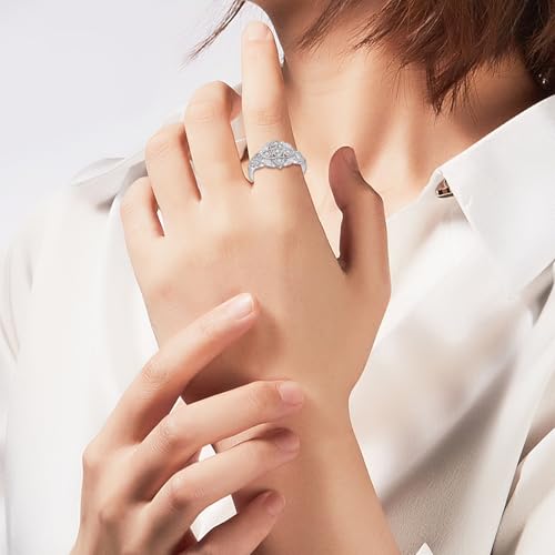 Celtic Knot Ring 925 Sterling Silver Wedding Jewelry Gift for Women4