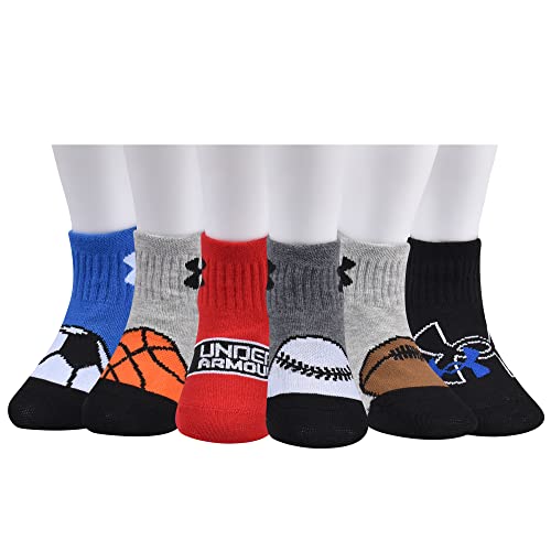 Under Armour 43UA432453TD-400 Baby Boys Multi Pack Quad Sport Pack Essential Quarter Sock thumb #3