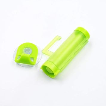 Toothpaste Squeezer Reusable Plastic Rolling Tube Toothpaste Dispenser Suitable for cosmetics and toothpaste 1Pcs Green Professional
