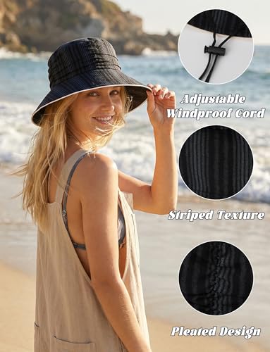 Sombrero de sol tipo bucket para mujer de verano miniatura 5