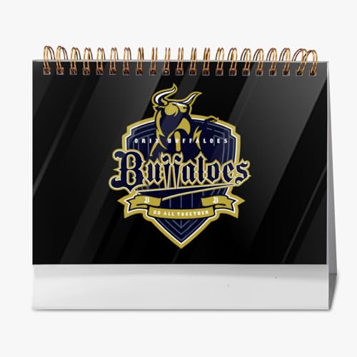 2026年 卓上カレンダー オリックス・バファローズ 野球応援 デスクトップ カレンダー 小型 月間 書き込み 計画整理用 おしゃれ 記念品 プレゼント 2025年9月?2026年12月