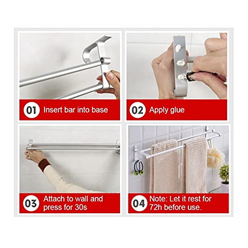 Porte-serviettes de bain au-dessus de la porte pour optimiser les petits espaces