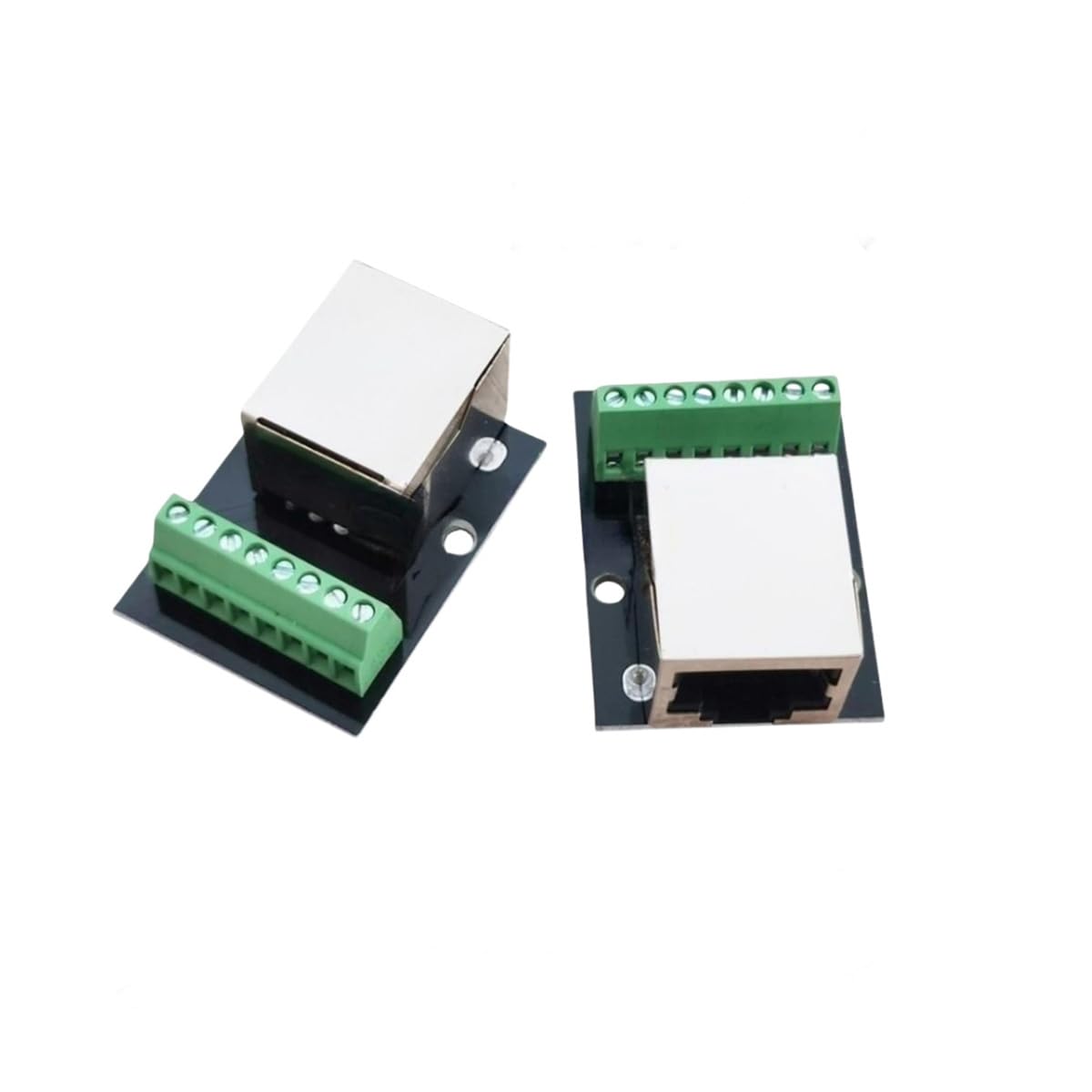 4 stuks RJ45 Ethernet Breakout Board enkele busadapter, 2,54 mm/3,5 mm 4 stuks RJ45 Ethernet Breakout Board enkele busadapter, 2,54 mm/3,5 mm