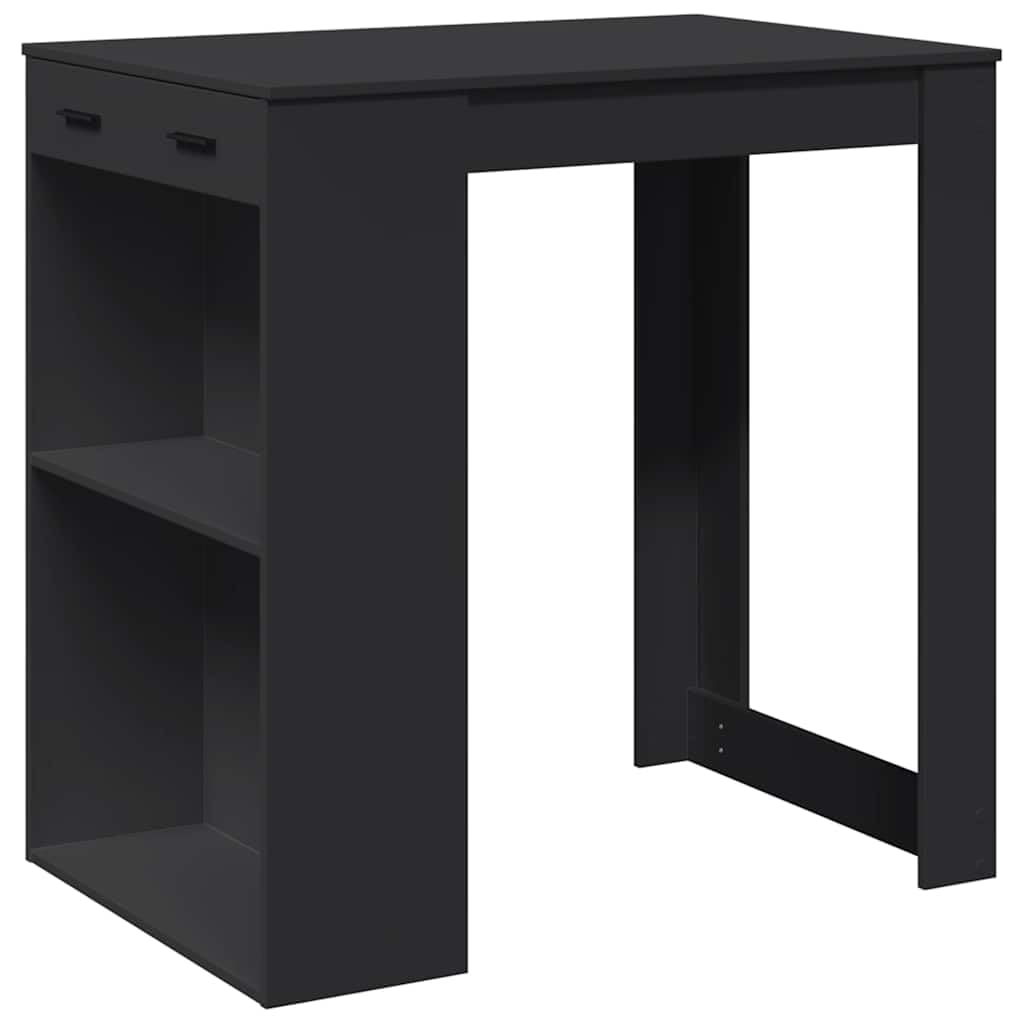 vidaXL Bartafel 102x50x103,5 cm bewerkt hout gerookt eikenkleurig