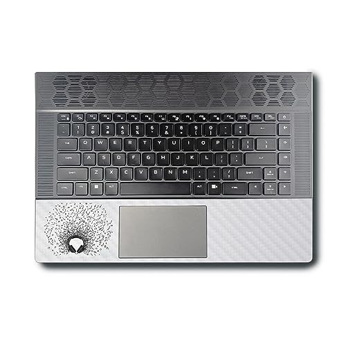 Image of MightySkins Carbon Fiber Skin Compatible with Alienware X16 R1 (2023) Full Wrap Kit - Earworm | Protective, Durable Textured Carbon Fiber Finish | Easy to Apply & Change Styles | Made in The USA