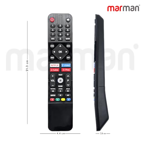 Image of marman Compatible with Nokia Tv Remote Control Original 43CAUHDN 55CAUHDN 43 55 Inch TV Model Only Support Suitable for Smart 4k FHD UHD Android Television Without Voice Command