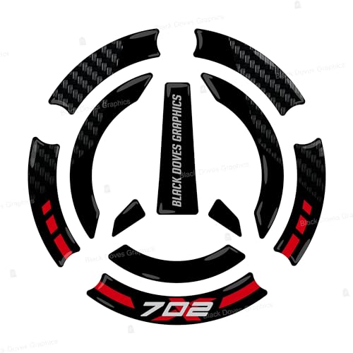 3D-Aufkleber aus Kunstharz, kompatibel mit Benelli TRK 702 X (Tankdeckel)