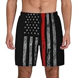 Photo Gallery pphgut firefighter axe red line flag print mens versatile shorts quick dry traspirante beach tronchi estate piscina surf allenamenti, nero , xxl Photo Gallery pphgut firefighter axe red line flag print mens versatile shorts quick dry traspirante beach tronchi estate piscina surf allenamenti, nero , xxl