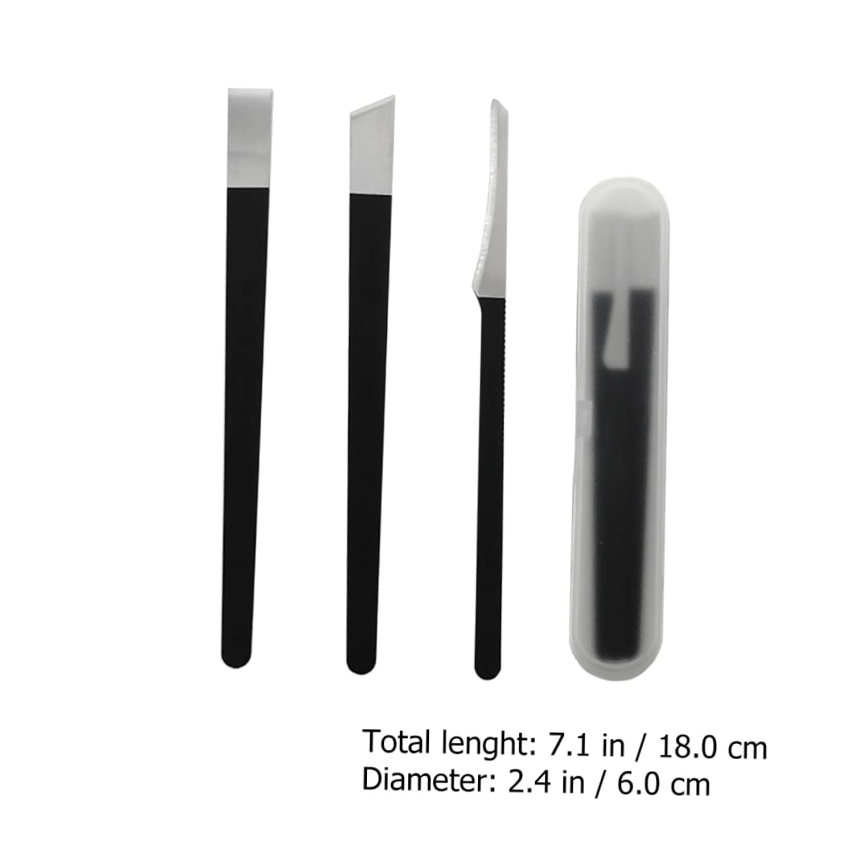 HONMEET 4pcs Household Nail Trimming Tool Set Durable Pedicure Accessories for Care Includes Nail Clippers and Polishing Tools Black