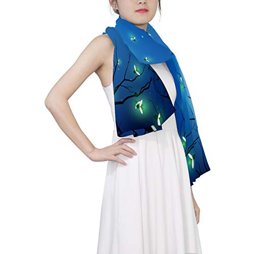 Firefly Women's Silky Like Scarf Sunscreen Shawl Scarf Long Satin Scarves3
