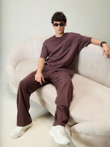 Image of CAVA Wide Leg Joggers for Men | High Waist Lounge Pants, Soft Cotton Terry, Relaxed Fit Sweatpants with Pockets