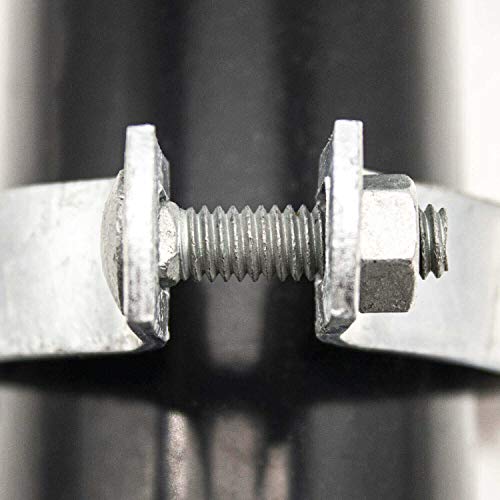 Image of Carriage Bolts 5 /16-18 x 1-1 /4 inch: Galvanized Bulk Chain Link Fence Carriage Bolts (100 Pieces)