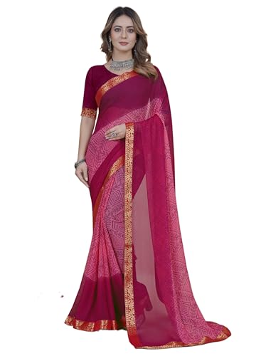 Sari de mariage doux en georgette haut de gamme pour femme