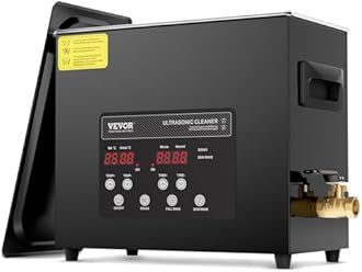 VEVOR 6L Ultra Sonic Cleaner, 180W Digital Ultrasonic Cleaning Machine with Gentle Mode & Upgraded Degassing, 40kHz Industrial Ultrasound Cleaner with Heater & Timer for Retainer, Jewelry, Tools