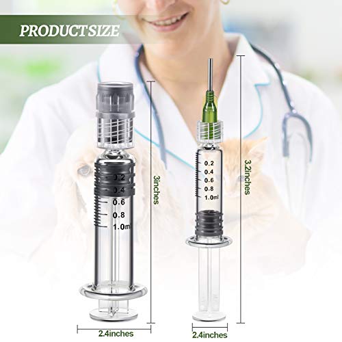 Nuanchu NUANCHU-LUER SYRINGE-01 1 Ml Borosilicate Glass Luer Pets Syringe Reusable Glass Syringe thumb #2