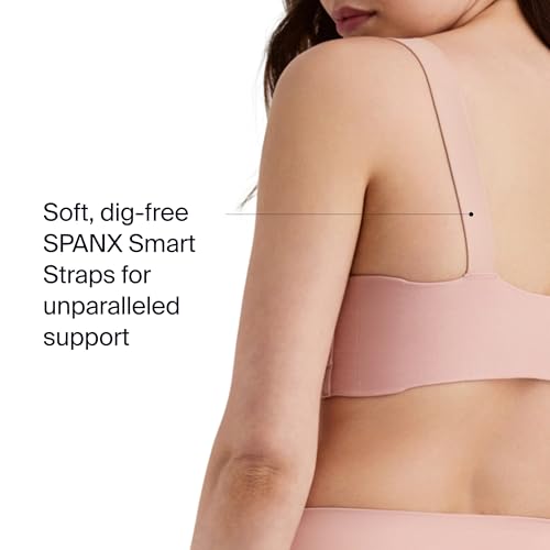 Image of SPANX Smooth Bra-Llelujah! Unlined Bralette - Comfortable Support - Wire-Free Bra - Hosiery Back Smoothing - Dig-Free Straps