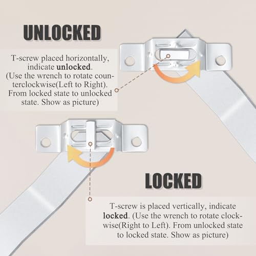 Image of T Security Picture Hanger Wrench T Screw Security Wrench for Picture Security Lock Picture Framing Supplies 3PCS