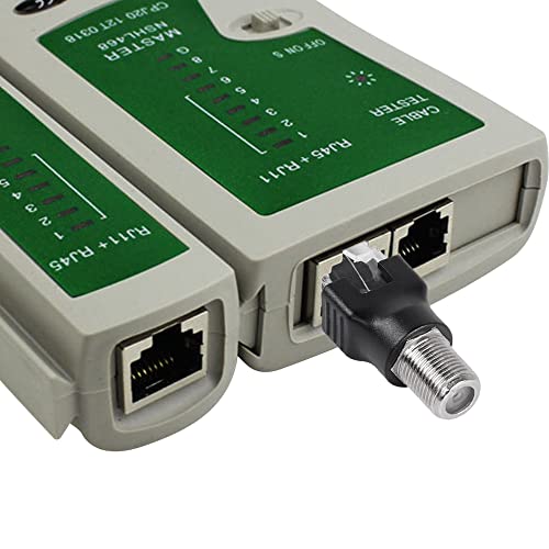 CERRXIAN 4PCS RF to RJ45 Coaxial Converter RF Female to RJ45 Male Coax Barrel Adapters, Black - Image 3