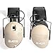 Baize Tactical Electronic Shooting Ear Protection 4-Mics Ear-Shaped Earmuffs Anti-Noise Sound Amplification Headphones for Outdoors