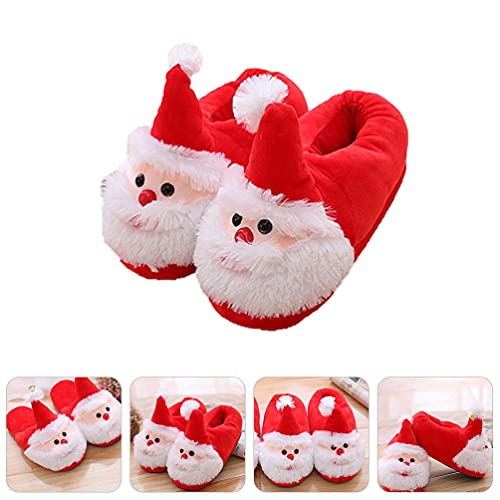 Generic Christmas Slippers Santa Slippers Christmas Anti- Skid Sole Winter Furry2