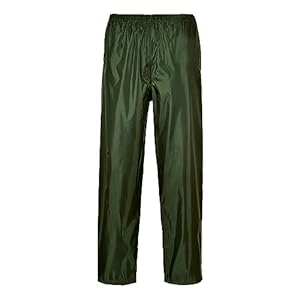 Portwest Pantalon de Pluie Unisex Classic, Couleur: Vert Olive, Taille: L, S441OGRL