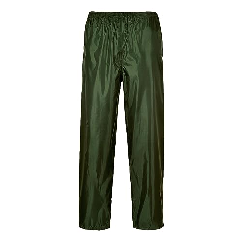 Portwest Pantaloni Impermeabili Classic, Colore: Verde Olivia, Taglia: L, S441OGRL