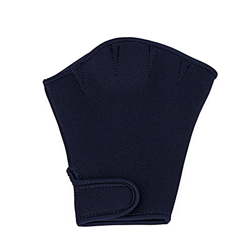 ajzdznvr 1 par de luvas de treinamento para natação, nadadeiras de mão para treinamento de natação c