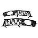 Projecteur antibrouillard, 2pcs voiture avant pare-brouillard antibrouillard Gril lampe côté antibrouillard Grill pour A4 B6 2002-2005