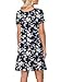 lionstill Women's Casual T Shirt Dress Summer Fashion Short Sleeve Swing Floral Dresses with Pockets, White Little Flower L